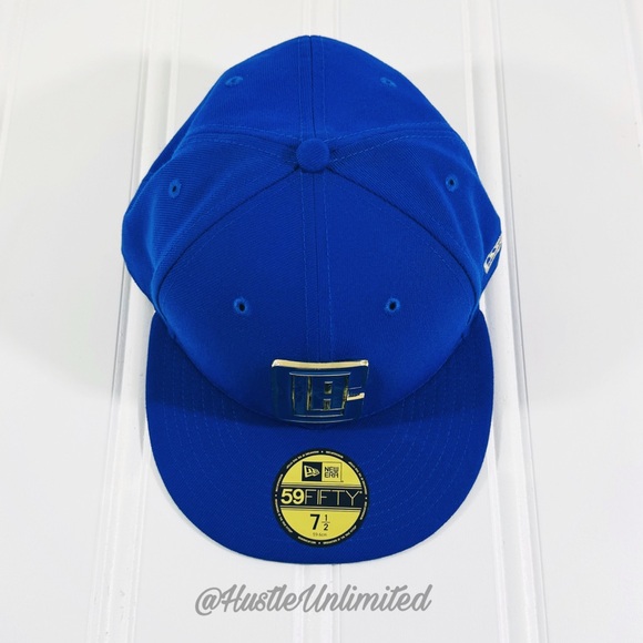 LA Clippers Golden Front New Era 59Fifty NBA Fitted Hat / Cap Adult Size 7 1/2 - Picture 3 of 8